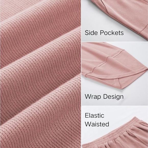 Dokotoo Women's Pink Wide Leg Pants - Picture 6 of 10